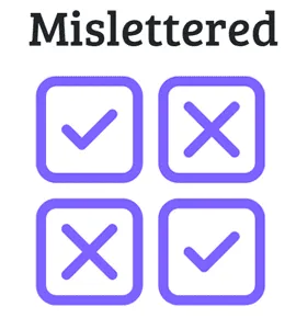 Mislettered
